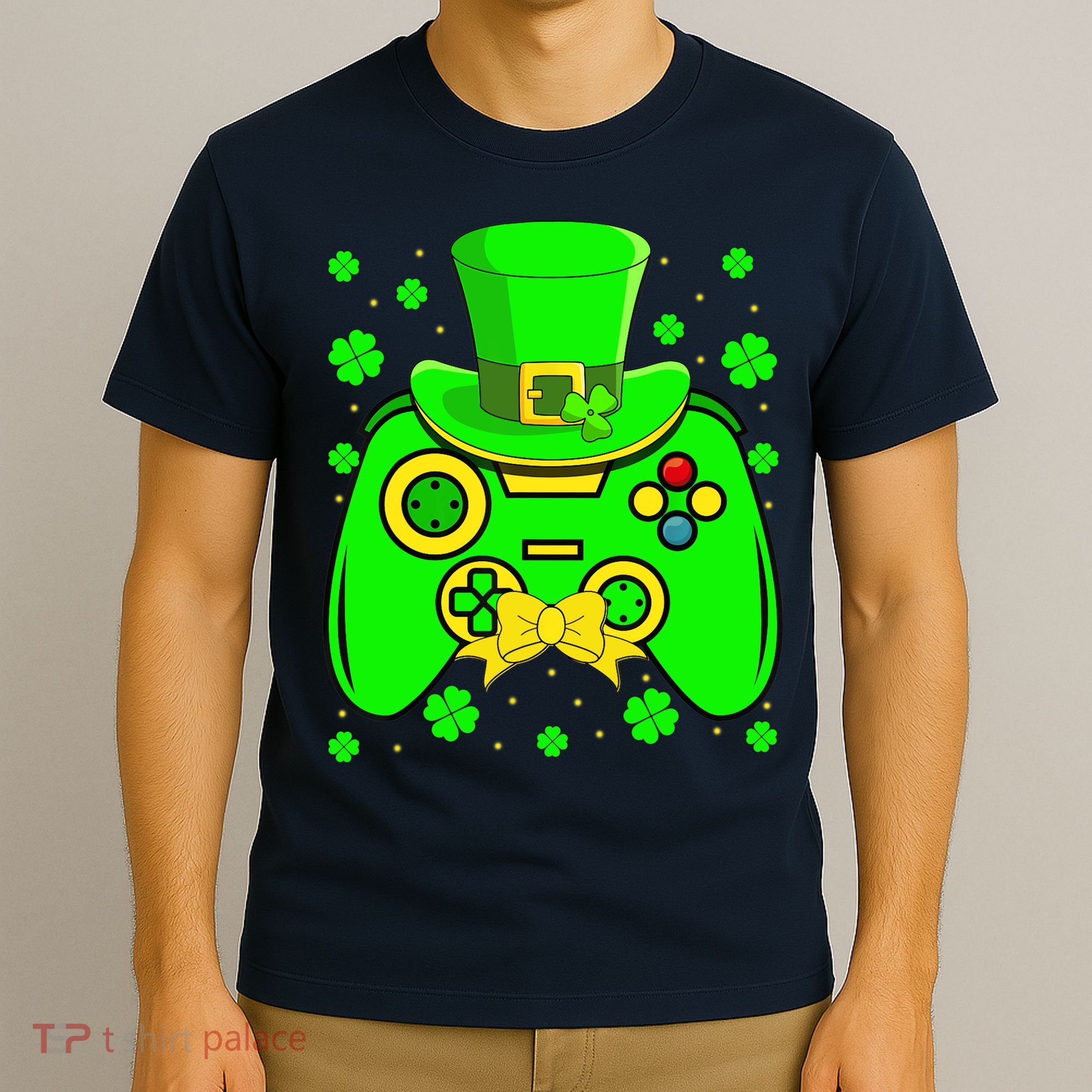 St Patricks Day Video Game Gaming Gamer Gift T-Shirt