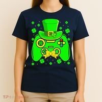 St Patricks Day Video Game Gaming Gamer Gift T-Shirt thumb 4