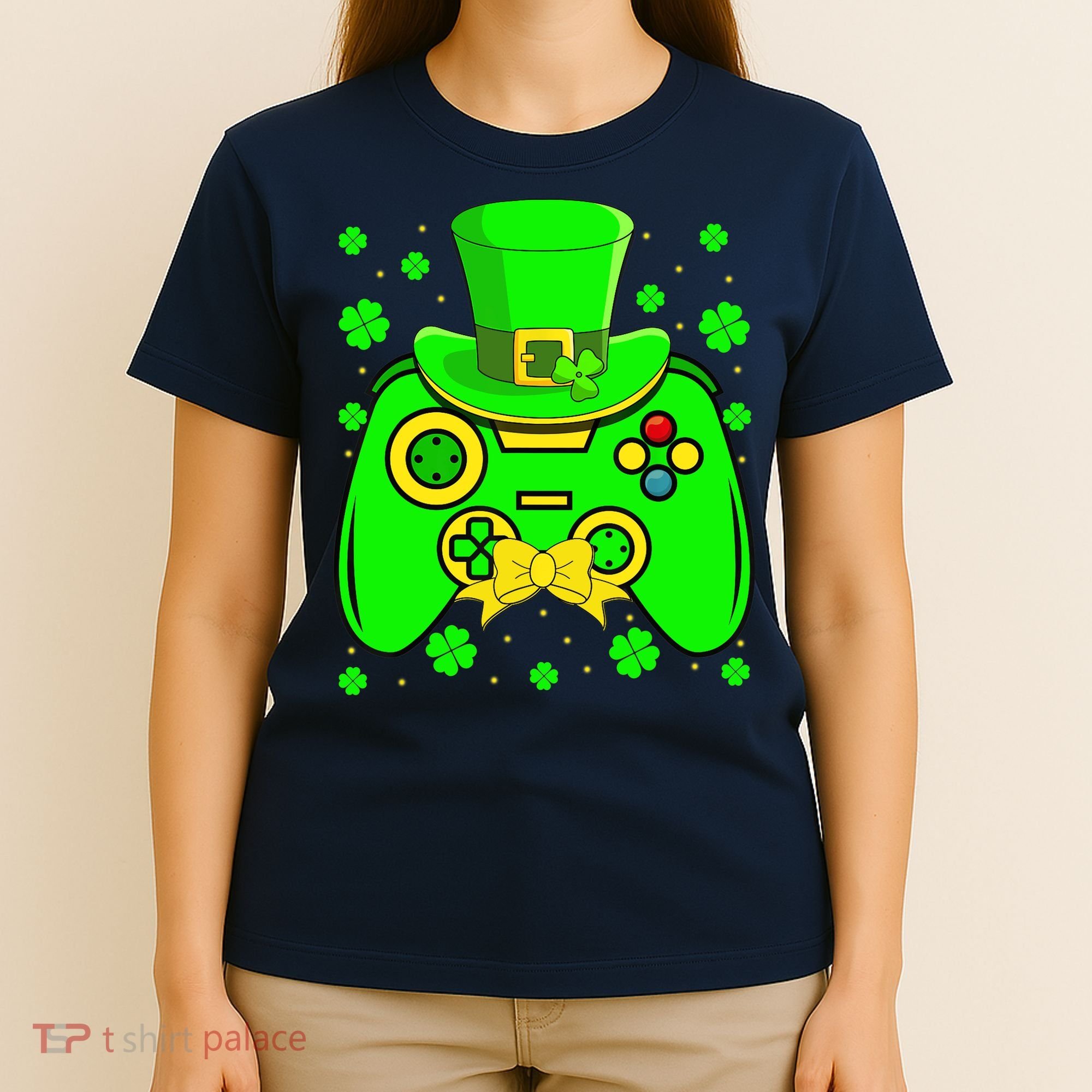 St Patricks Day Video Game Gaming Gamer Gift T-Shirt