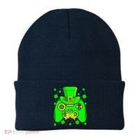St Patricks Day Video Game Gaming Gamer Gift Beanie thumb 0