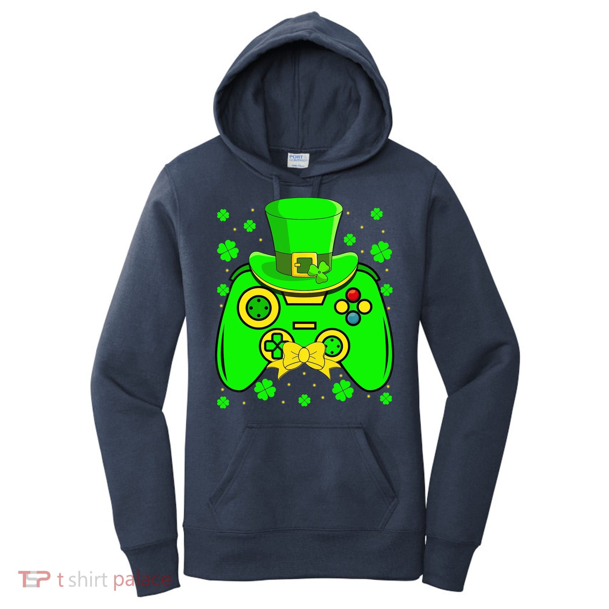 St Patricks Day Video Game Gaming Gamer Gift Women's Hoodie
