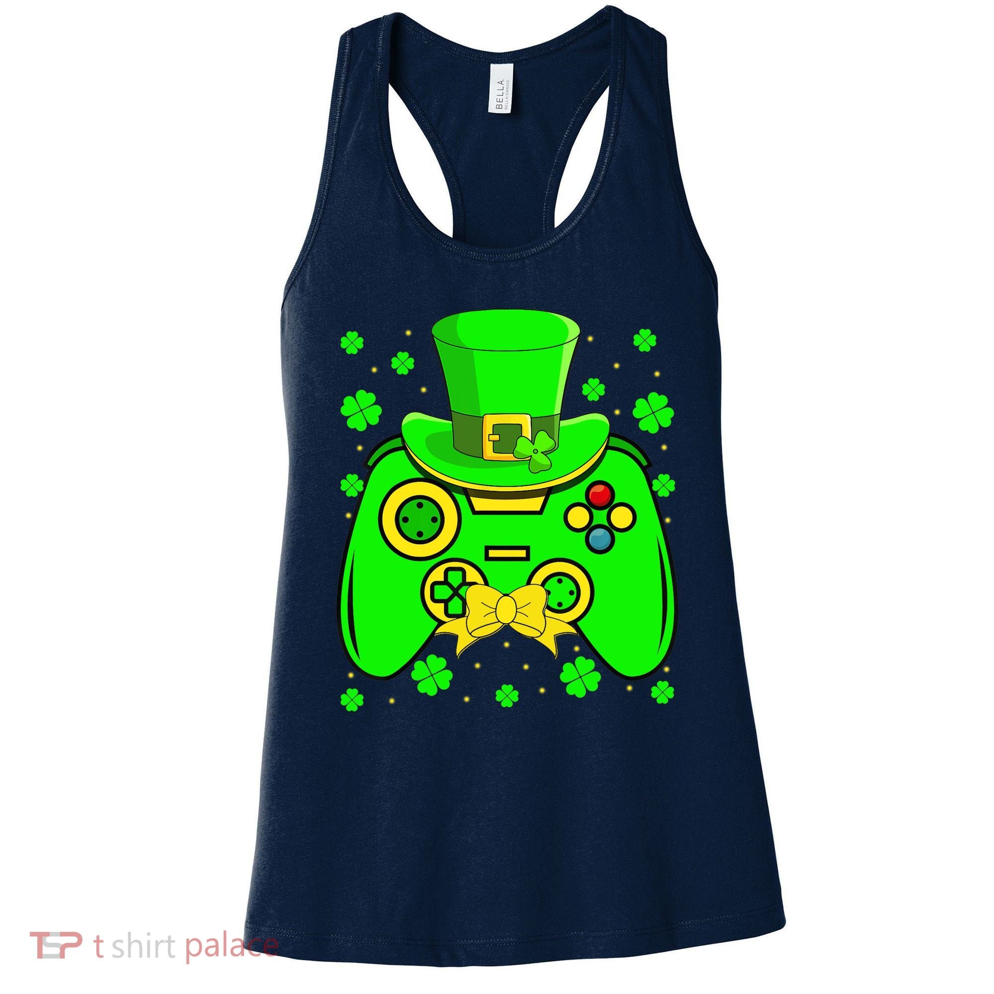St Patricks Day Video Game Gaming Gamer Gift Women's Tank Top