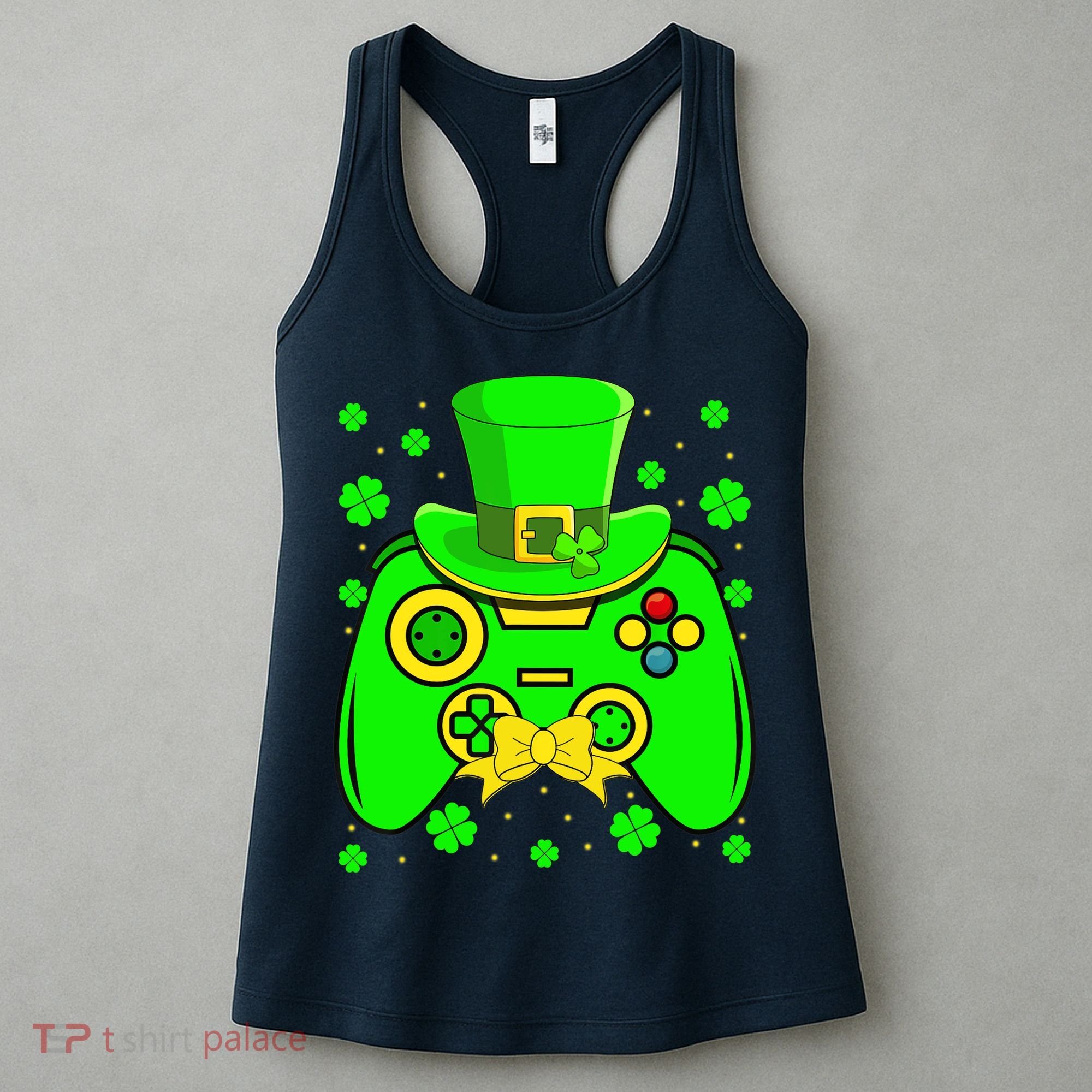 St Patricks Day Video Game Gaming Gamer Gift Women's Tank Top