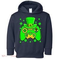 St Patricks Day Video Game Gaming Gamer Gift Toddler Hoodie thumb 0