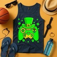 St Patricks Day Video Game Gaming Gamer Gift Tank Top thumb 4