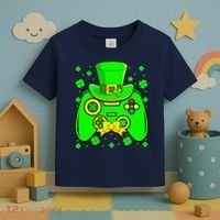 St Patricks Day Video Game Gaming Gamer Gift Toddler T-Shirt thumb 3