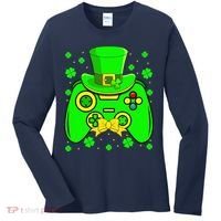 St Patricks Day Video Game Gaming Gamer Gift Women's Long Sleeve Shirt thumb 0