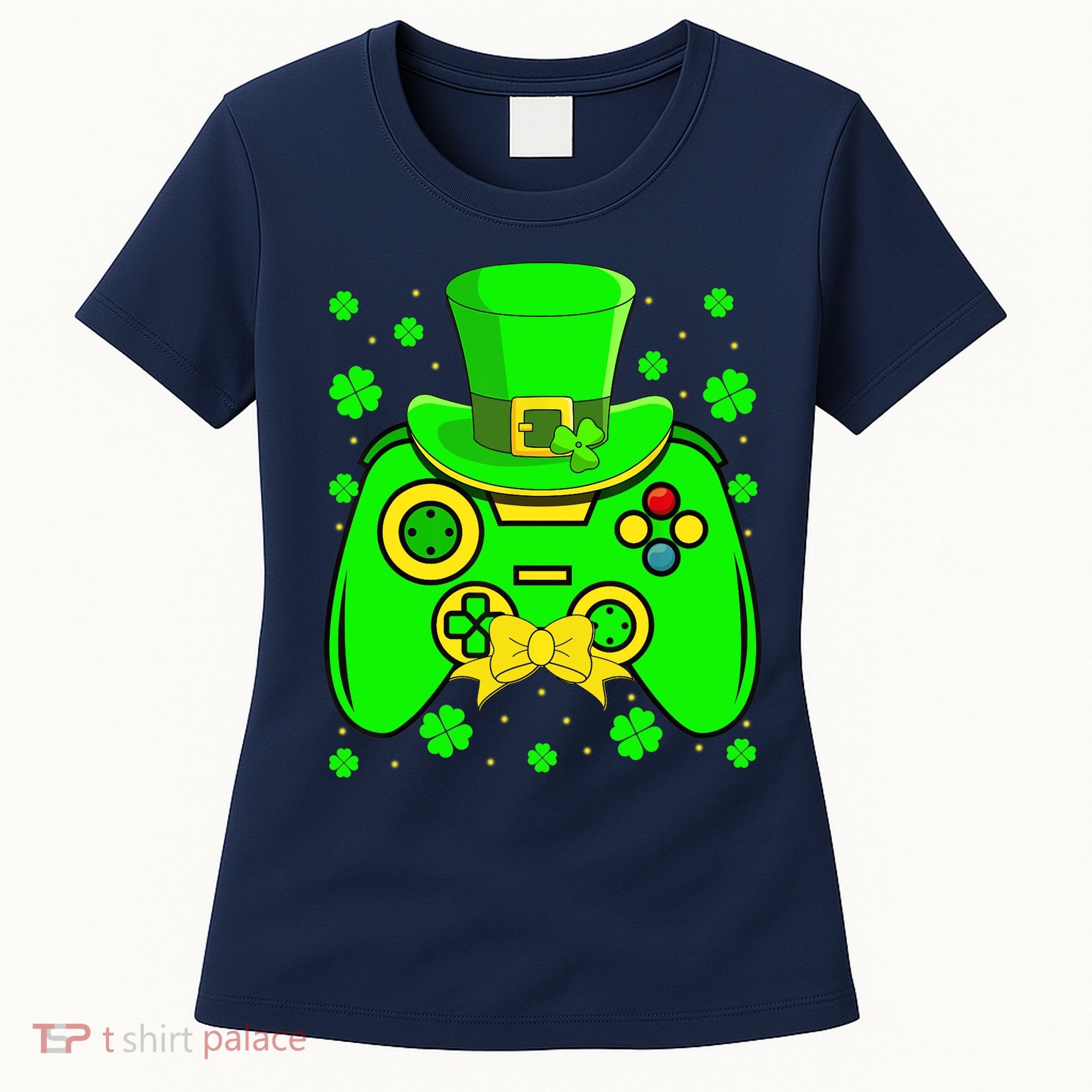 St Patricks Day Video Game Gaming Gamer Gift Women's T-Shirt