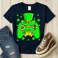 St Patricks Day Video Game Gaming Gamer Gift Women's T-Shirt thumb 3