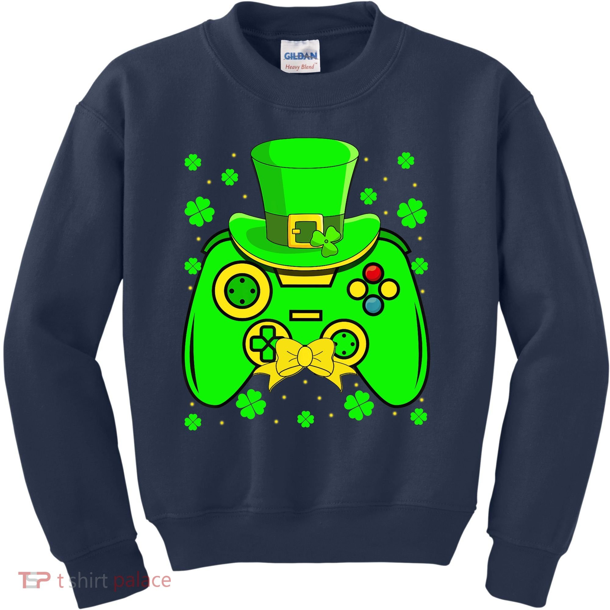 St Patricks Day Video Game Gaming Gamer Gift Kids Sweatshirt