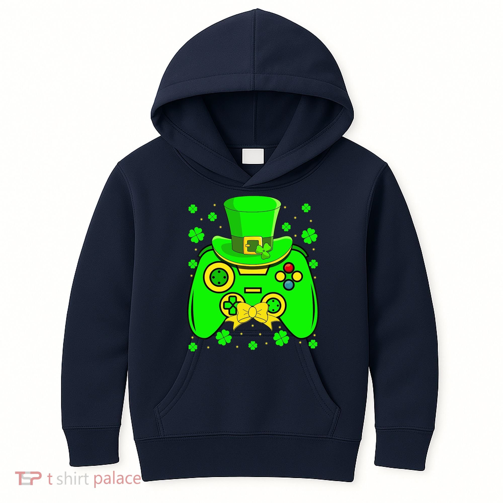 St Patricks Day Video Game Gaming Gamer Gift Kids Hoodie