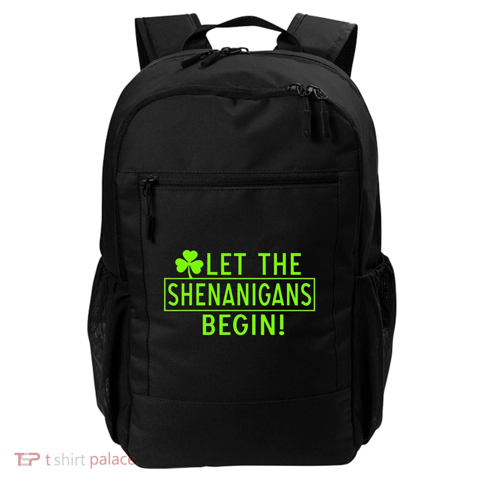 Saint Patrick Day Shenanigans For Irish Backpack