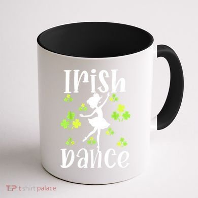 St Patricks Day Girl Dancing Dancer Irish Dance Gift Coffee Mug back
