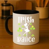 St Patricks Day Girl Dancing Dancer Irish Dance Gift Coffee Mug thumb 4