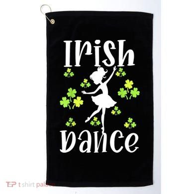 St Patricks Day Girl Dancing Dancer Irish Dance Gift Golf Towel