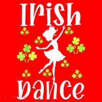 St Patricks Day Girl Dancing Dancer Irish Dance Gift Santa Hat thumb 1