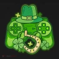 St Patricks Day Lucky Video Game Controller Doggie Tank thumb 4