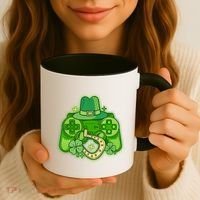 St Patricks Day Lucky Video Game Controller Coffee Mug thumb 3