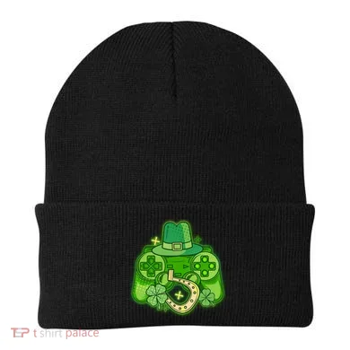 St Patricks Day Lucky Video Game Controller Beanie