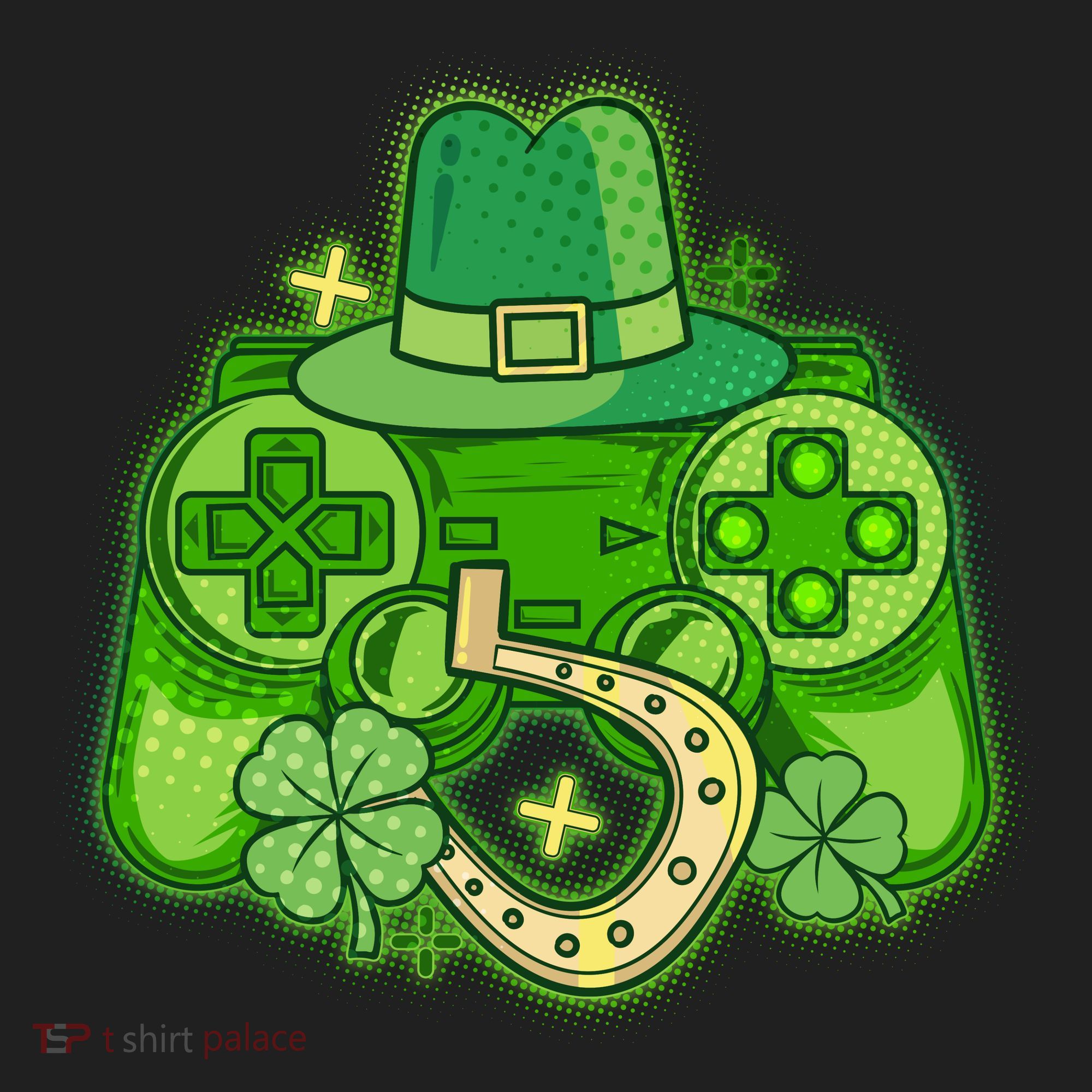 St Patricks Day Lucky Video Game Controller Beanie