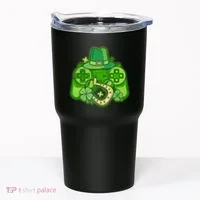 St Patricks Day Lucky Video Game Controller Tumbler thumb 0