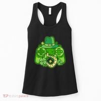 St Patricks Day Lucky Video Game Controller Women's Tank Top thumb 0