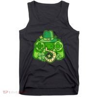 St Patricks Day Lucky Video Game Controller Tank Top thumb 0