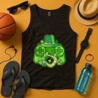 St Patricks Day Lucky Video Game Controller Tank Top thumb 4