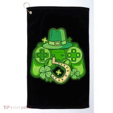 St Patricks Day Lucky Video Game Controller Golf Towel