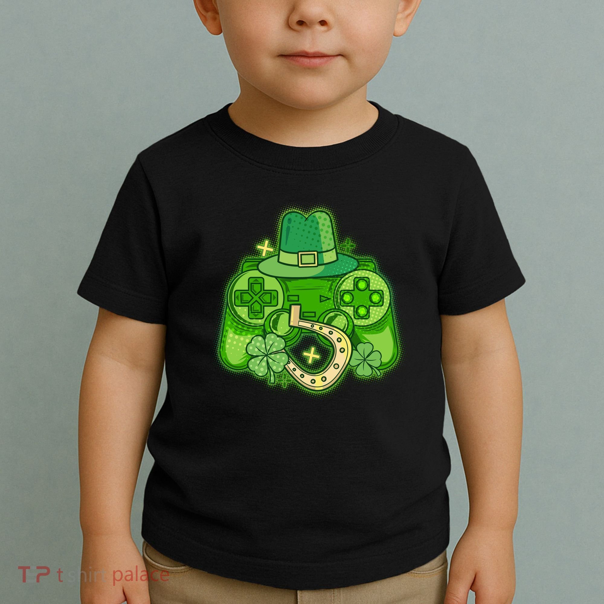 St Patricks Day Lucky Video Game Controller Toddler T-Shirt