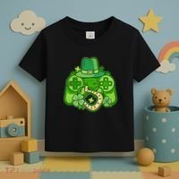 St Patricks Day Lucky Video Game Controller Toddler T-Shirt thumb 3