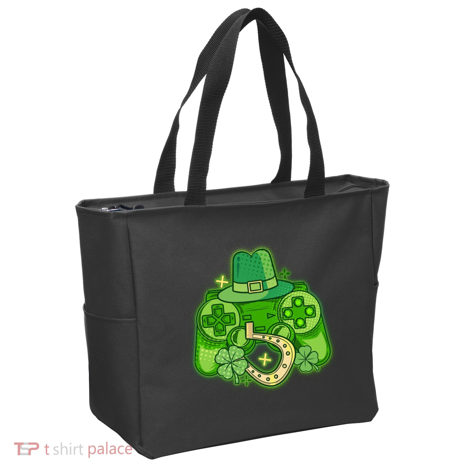 St Patricks Day Lucky Video Game Controller Bag