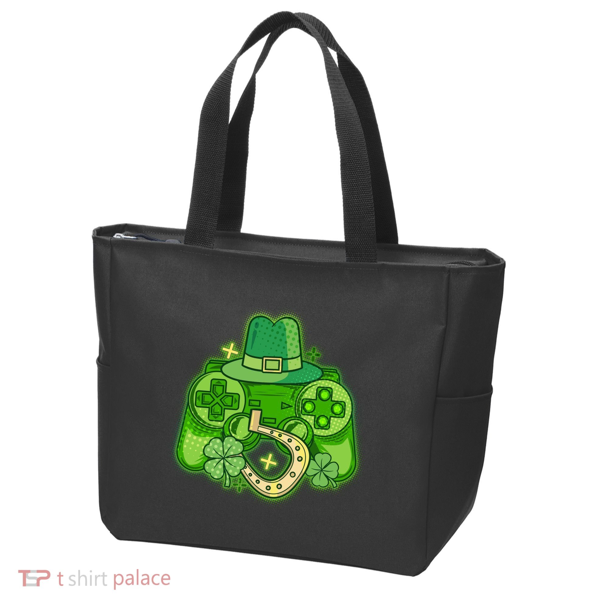 St Patricks Day Lucky Video Game Controller Bag