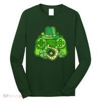 St Patricks Day Lucky Video Game Controller Long Sleeve Shirt thumb 0