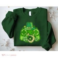 St Patricks Day Lucky Video Game Controller Sweatshirt thumb 2
