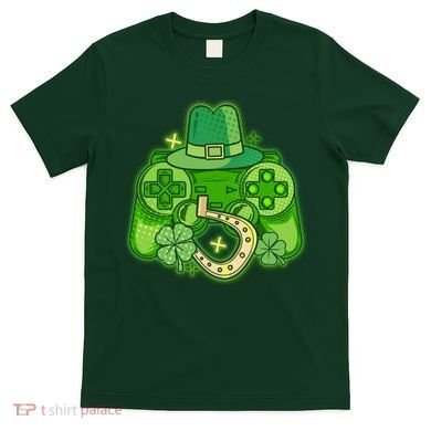 St Patricks Day Lucky Video Game Controller T-Shirt