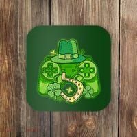 St Patricks Day Lucky Video Game Controller Coaster thumb 0