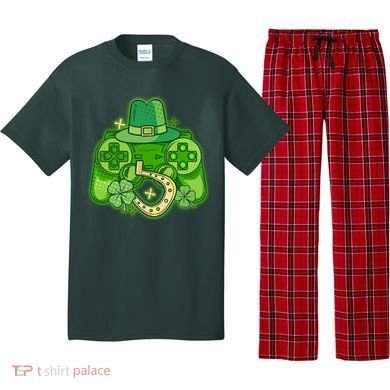 St Patricks Day Lucky Video Game Controller Pajama Set