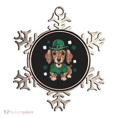St Patricks Day Cute Dachshund Weiner Dog Shamrock Gift Ornament