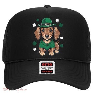 St Patricks Day Cute Dachshund Weiner Dog Shamrock Gift Hat