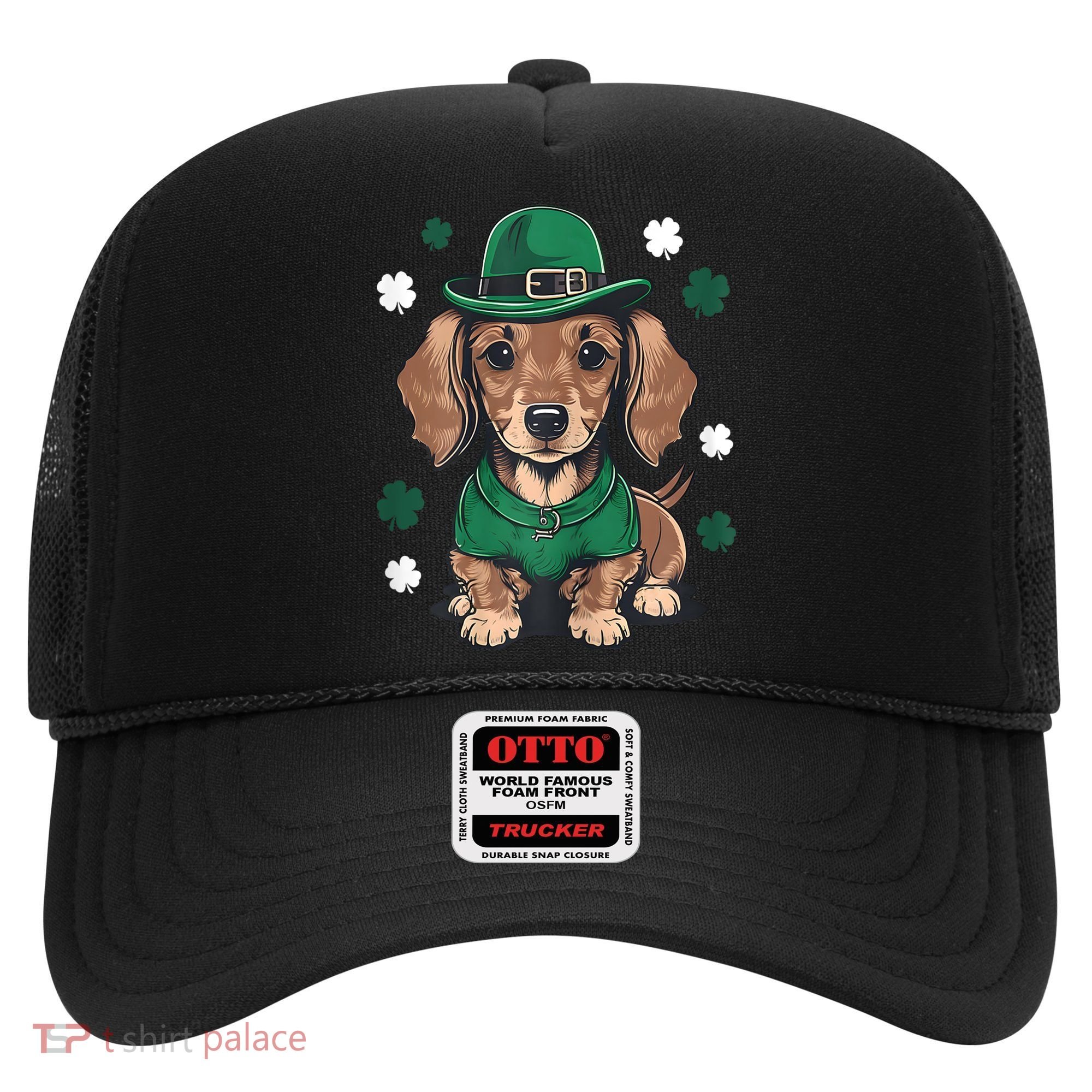 St Patricks Day Cute Dachshund Weiner Dog Shamrock Gift Hat