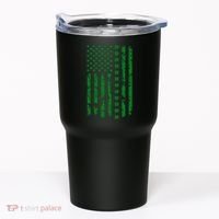 St Patrick's Day Distressed American Flag Shamrock Tumbler thumb 0