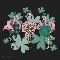 St Patrick's Day Flamingo Women's Sweatshirt thumb 2