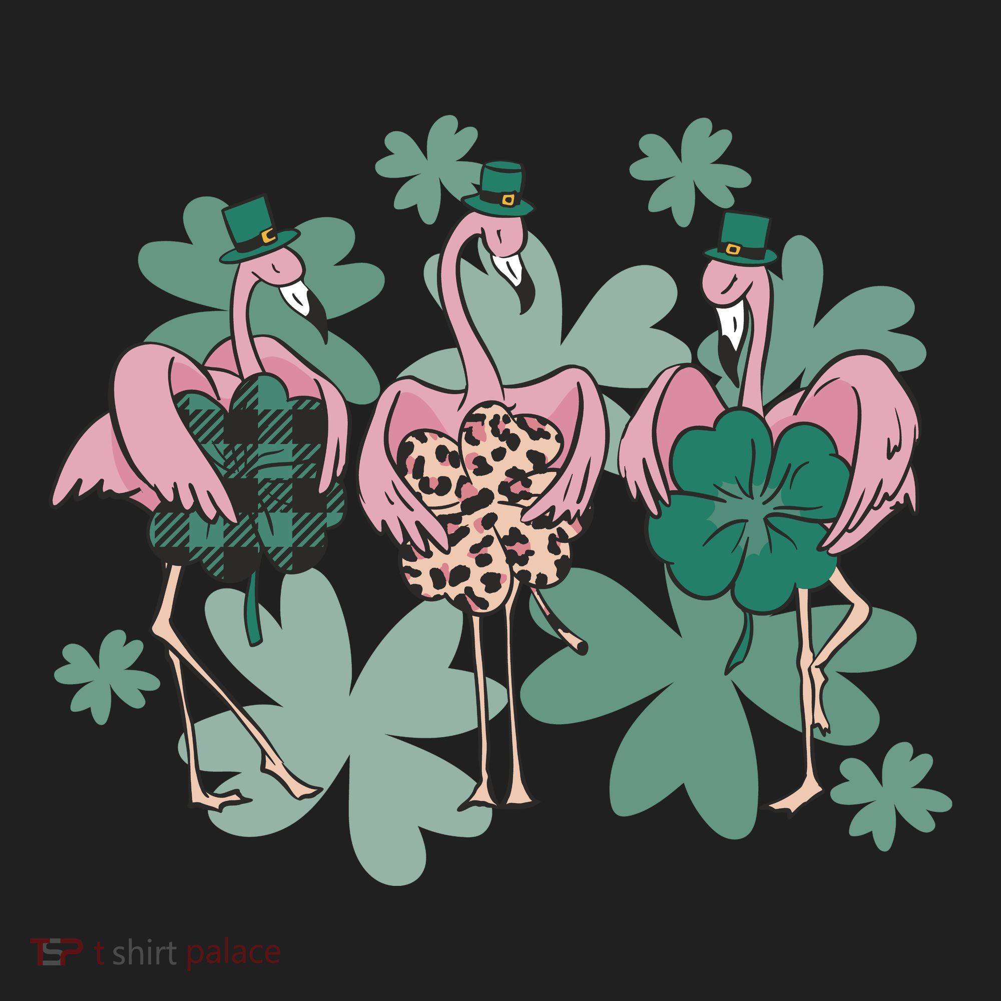 St Patrick's Day Flamingo Women's Sweatshirt