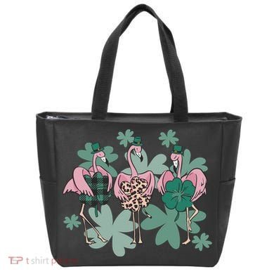 St Patrick's Day Flamingo Tote Bag