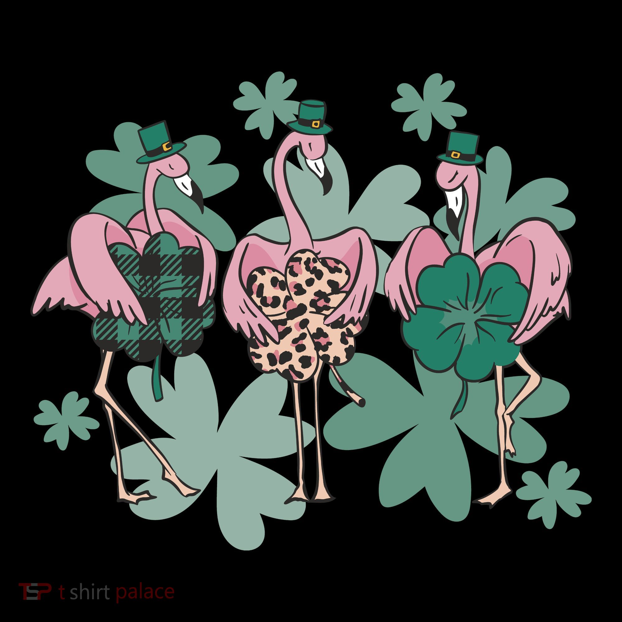 St Patrick's Day Flamingo Tote Bag