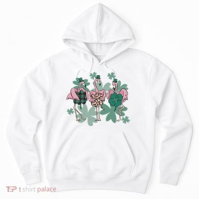 St Patrick's Day Flamingo Hoodie