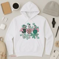 St Patrick's Day Flamingo Hoodie thumb 3