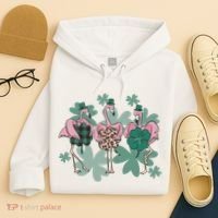 St Patrick's Day Flamingo Hoodie thumb 4