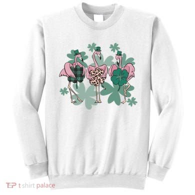 St Patrick's Day Flamingo Sweatshirt